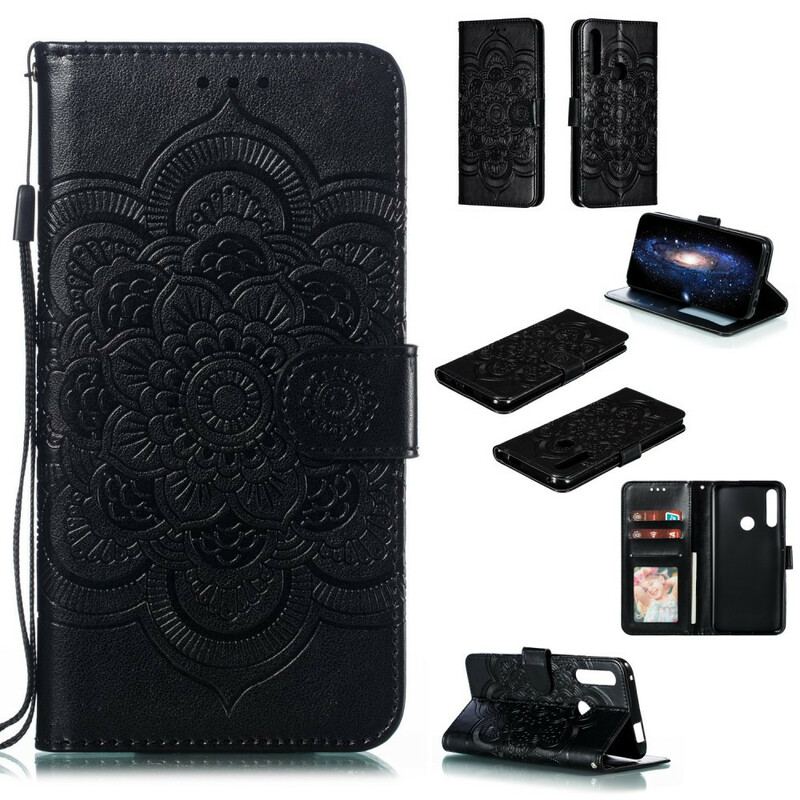 Housse Huawei P Smart Z / Honor 9X Mandala Entier à Lanière