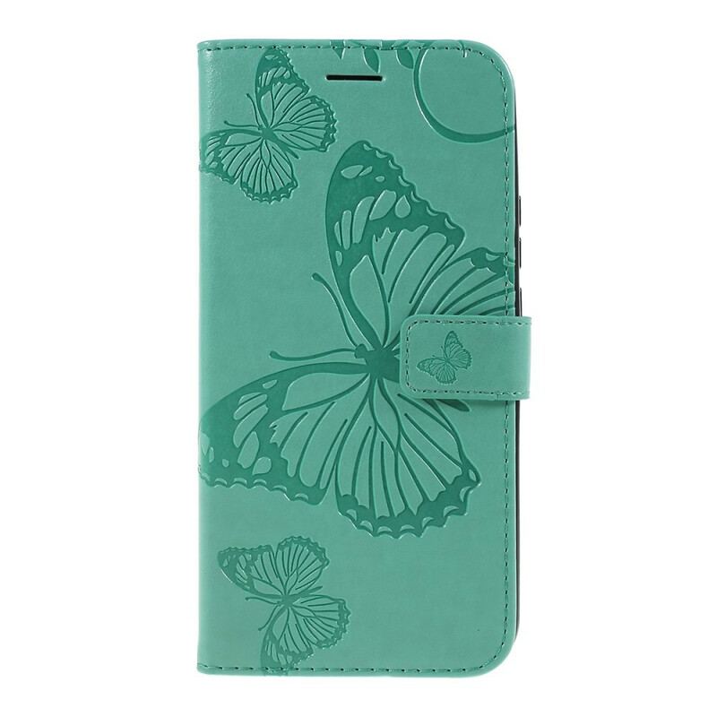 Housse Huawei P Smart Z / Honor 9X Papillons Géants à Lanière
