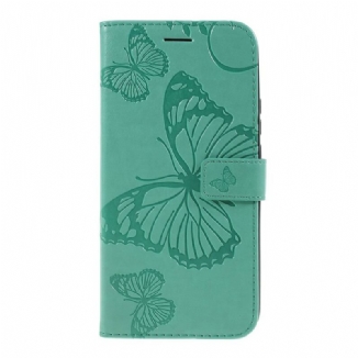 Housse Huawei P Smart Z / Honor 9X Papillons Géants à Lanière