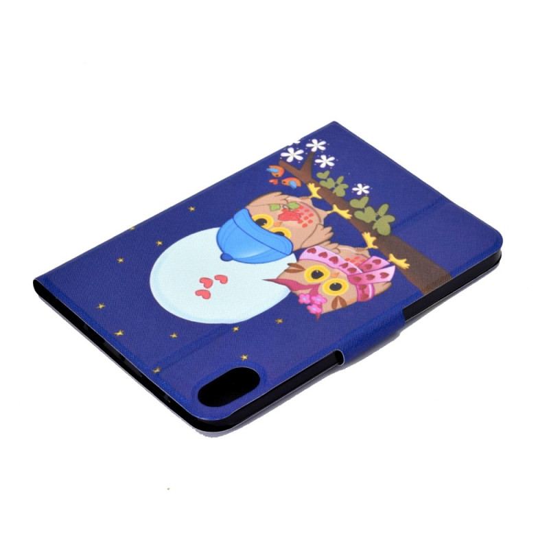 Housse iPad 10.9" (2022) Couple de Hiboux