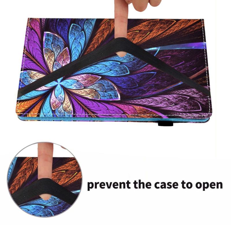 Housse iPad 10.9" (2022) Fleur Abstraite