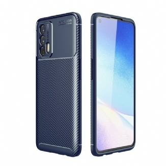 Coque Realme GT 5G Flexible Texture Fibre Carbone