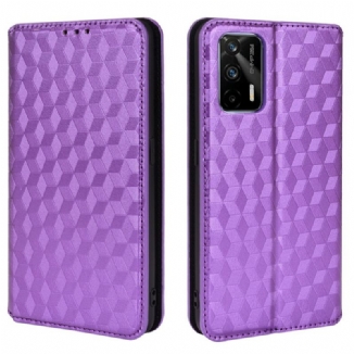 Flip Cover Realme GT 5G Effet Cuir Diamant