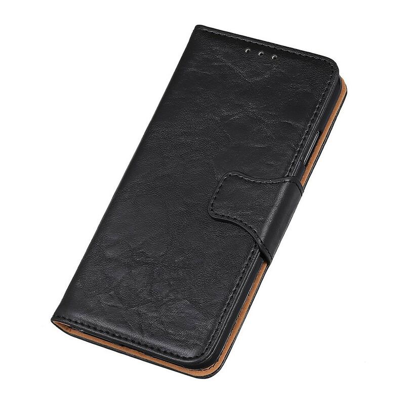 Housse Realme GT 5G Cuir Fendu Fermoir Réversible