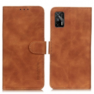 Housse Realme GT 5G Effet Cuir Vintage KHAZNEH