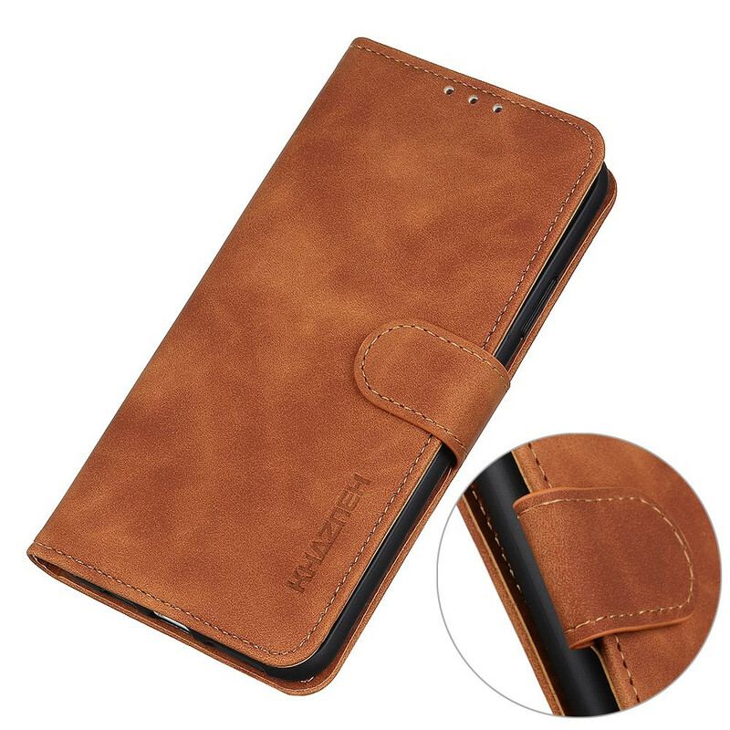 Housse Realme GT 5G Effet Cuir Vintage KHAZNEH