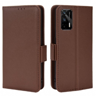 Housse Realme GT 5G Rabat Double Litchi New Colors