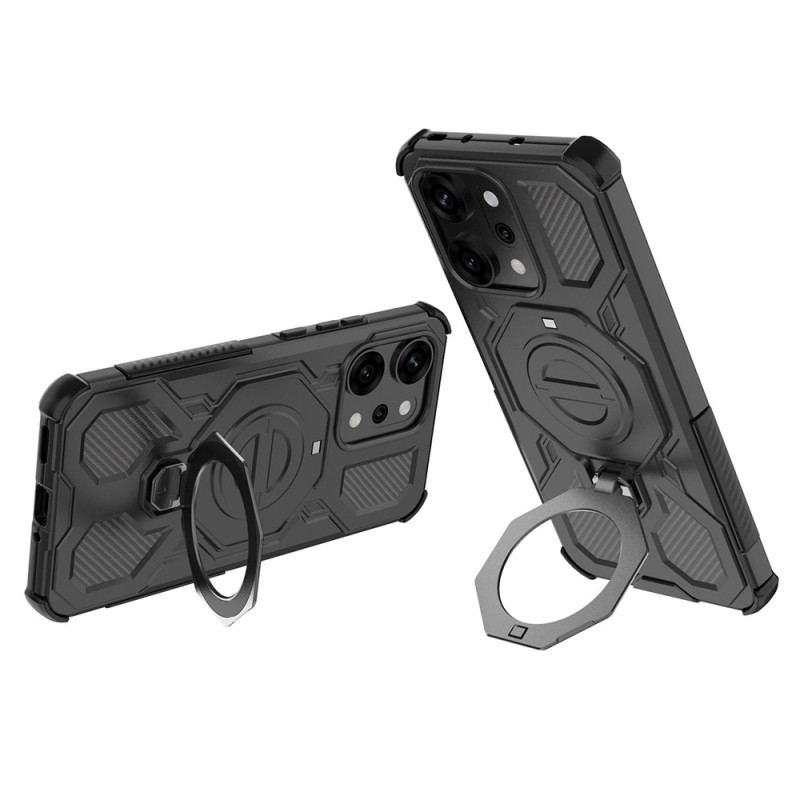 Coque Magnétique pour Oppo Reno 14 Pro 5G Magnétique Ultra Résistante avec Anneau-Support