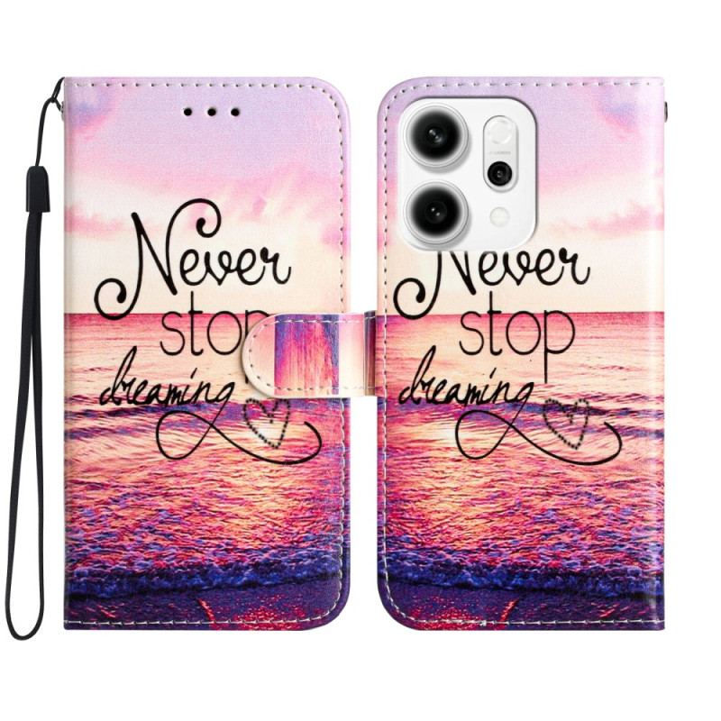 Housse Oppo Reno 14 Pro 5G Never Stop Dreaming