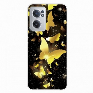 Coque OnePlus Nord CE 2 5G Papillon Dorés