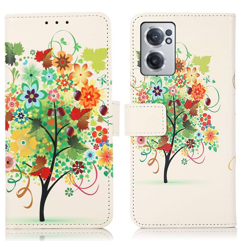 Housse OnePlus Nord CE 2 5G Arbre Multicolore en Fleurs
