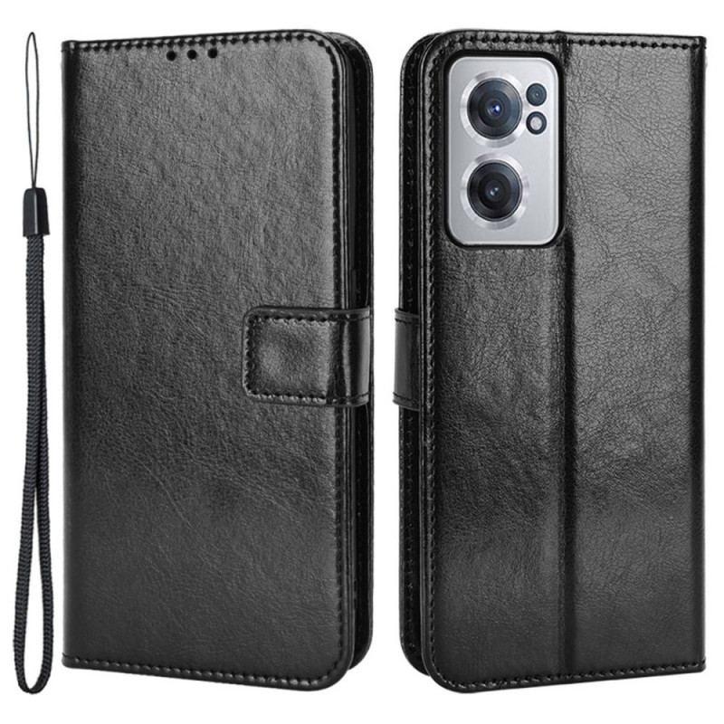 Housse OnePlus Nord CE 2 5G Simili Cuir Classique à Lanière