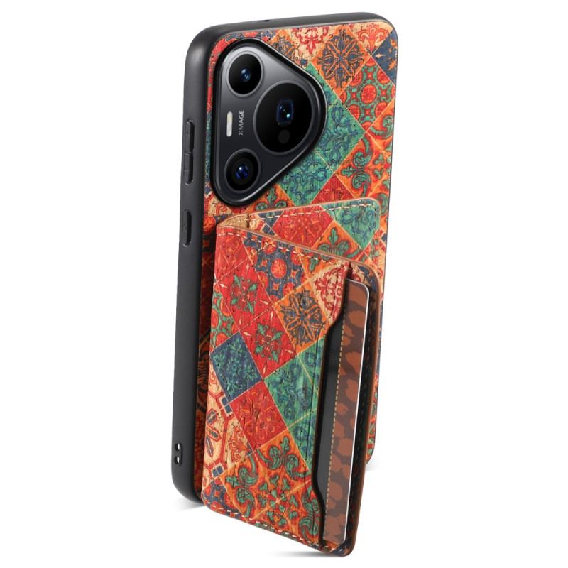 Coque Huawei Pura 70 Pro Porte-Cartes Motif Floral