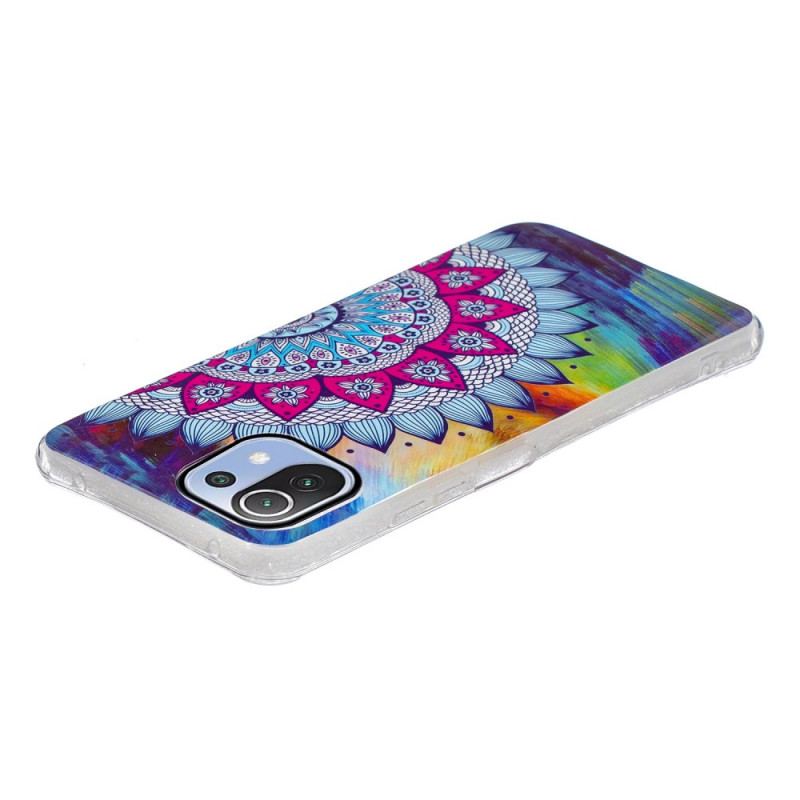 Coque Xiaomi 11 Lite 5G NE/Mi 11 Lite 4G/5G Mandala Coloré Fluorescente