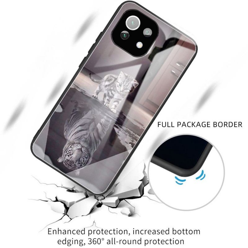 Coque Xiaomi 11 Lite 5G NE/Mi 11 Lite 4G/5G Verre Trempe Rêve de Chaton