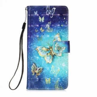 Housse Xiaomi 11 Lite 5G NE/Mi 11 Lite 4G/5G Papillons Dorés