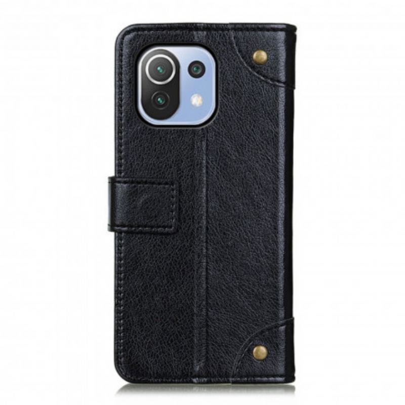 Housse Xiaomi 11 Lite 5G NE/Mi 11 Lite 4G/5G Style Cuir Nappa