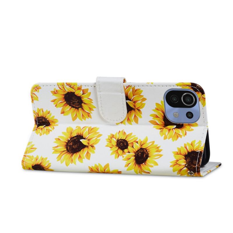Housse Xiaomi 11 Lite 5G NE/Mi 11 Lite 4G/5G Tournesols
