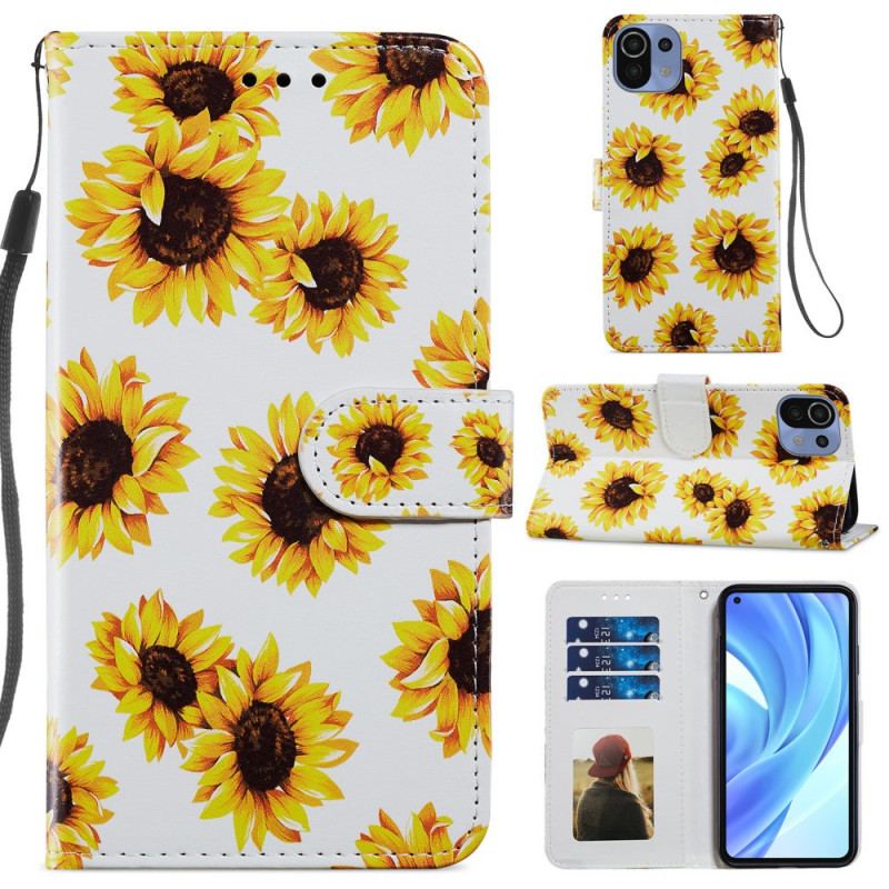 Housse Xiaomi 11 Lite 5G NE/Mi 11 Lite 4G/5G Tournesols