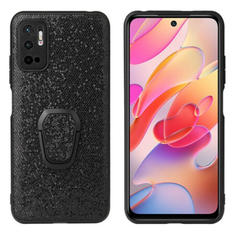 Coque Xiaomi Redmi Note 10 5G / Poco M3 Pro 5G Paillettes Anneau-Support