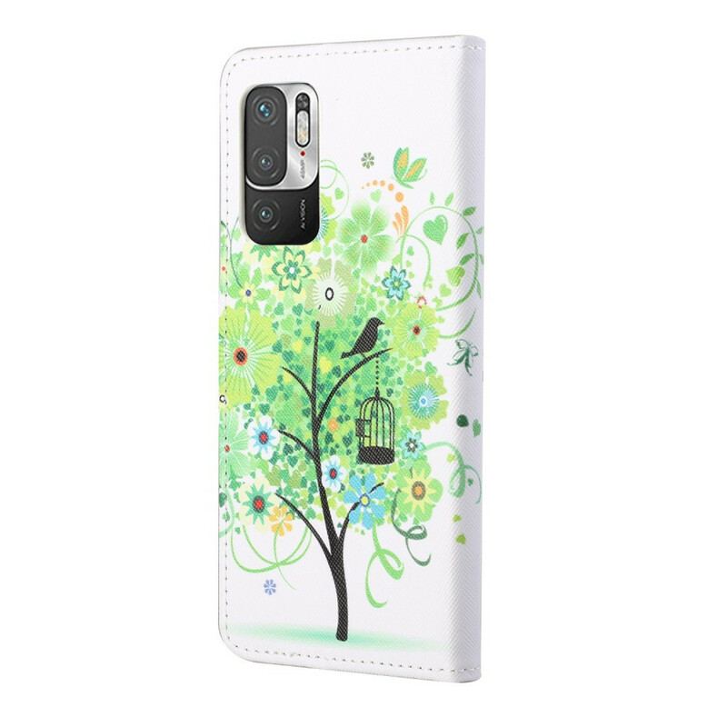 Housse Xiaomi Redmi Note 10 5G / Poco M3 Pro 5G Arbre Feuillage Vert