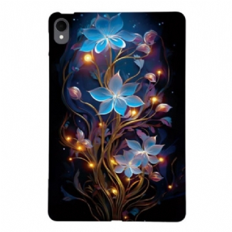 Coque Samsung Galaxy Tab S11 Fleurettes Bleues