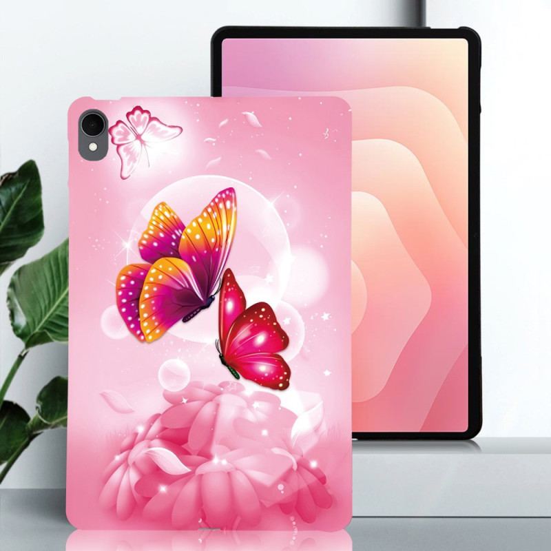 Coque Samsung Galaxy Tab S11 Papillons Roses