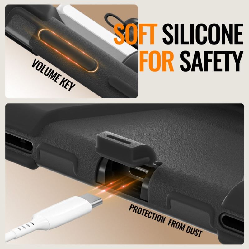 Coque Samsung Galaxy Tab S11 Triple Protection avec Anneau-Support