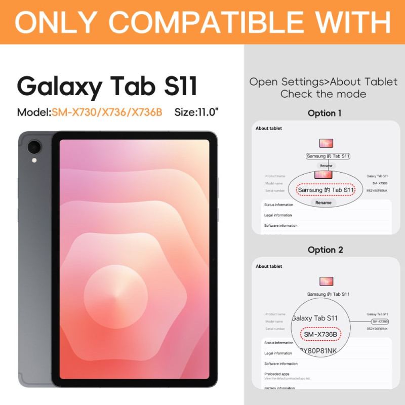 Coque Samsung Galaxy Tab S11 Ultra Résistante avec Porte-Stylet et Bandoulière