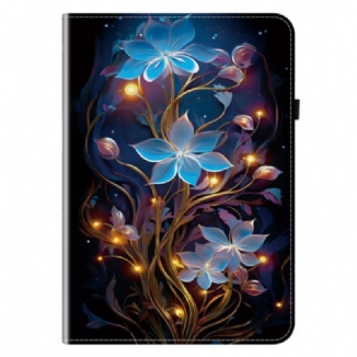 Étui Samsung Galaxy Tab S11 Fleurettes Bleues