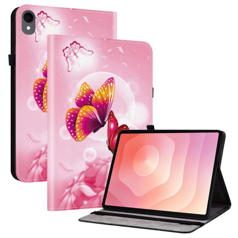 Étui Samsung Galaxy Tab S11 Papillons Roses