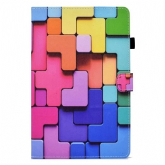 Housse Samsung Galaxy Tab S11 Carrés Colorés