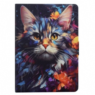 Housse Samsung Galaxy Tab S11 Chat Artistique