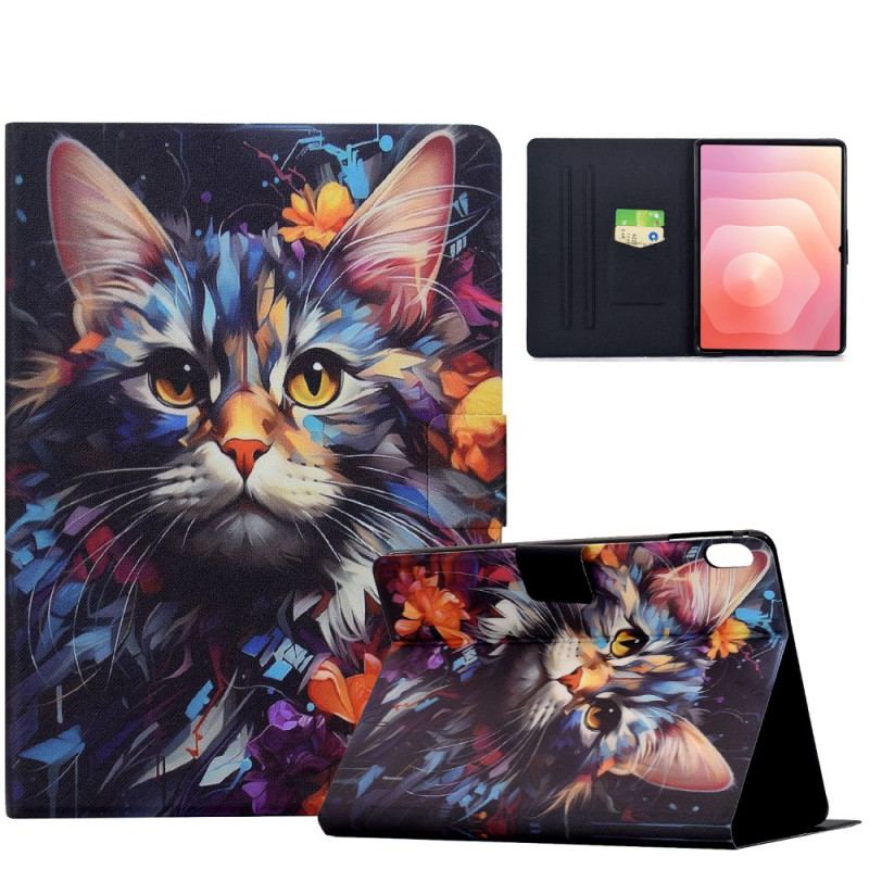 Housse Samsung Galaxy Tab S11 Chat Artistique