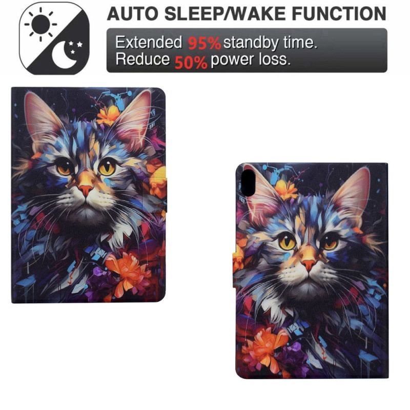 Housse Samsung Galaxy Tab S11 Chat Artistique