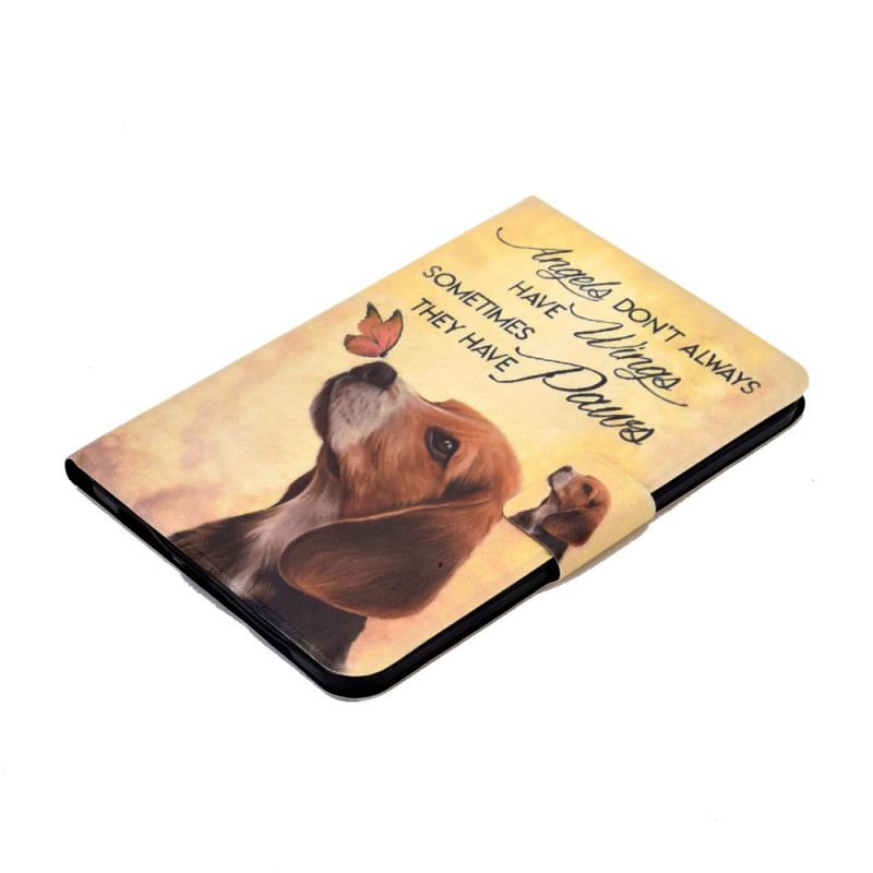 Housse Samsung Galaxy Tab S11 Chien et Papillon