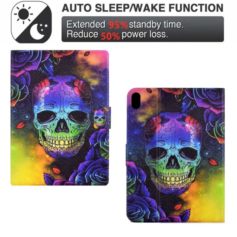 Housse Samsung Galaxy Tab S11 Crâne Coloré