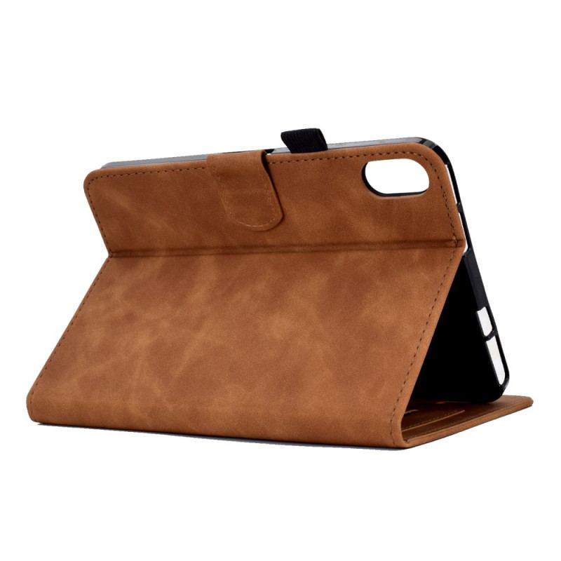 Housse Samsung Galaxy Tab S11 Effet Daim Fleurs et Papillons