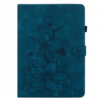 Housse Samsung Galaxy Tab S11 Effet Daim Florale