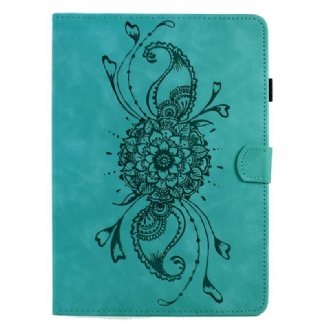 Housse Samsung Galaxy Tab S11 Effet Daim Mandala