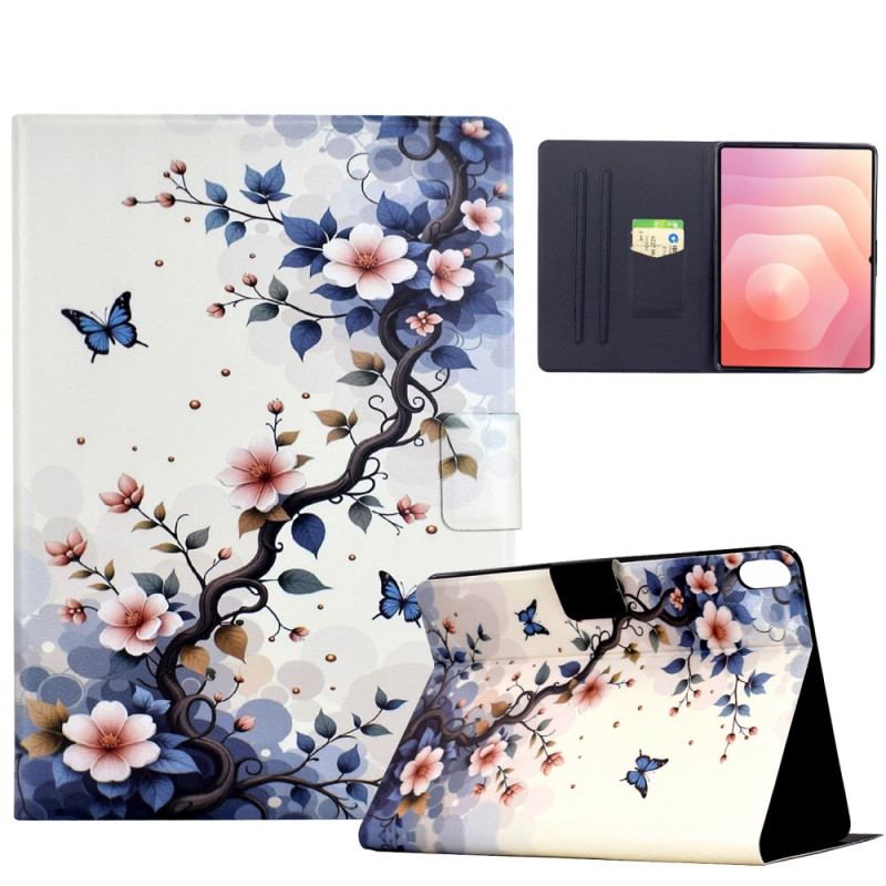 Housse Samsung Galaxy Tab S11 Fleurettes et Papillons