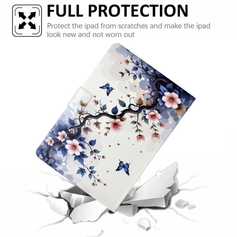 Housse Samsung Galaxy Tab S11 Fleurettes et Papillons