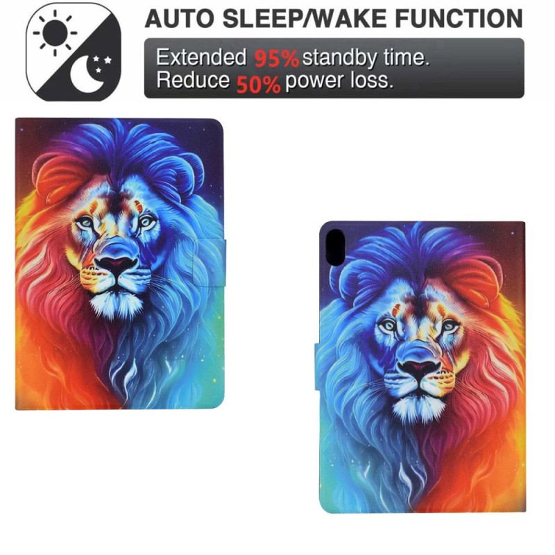 Housse Samsung Galaxy Tab S11 Lion Coloré