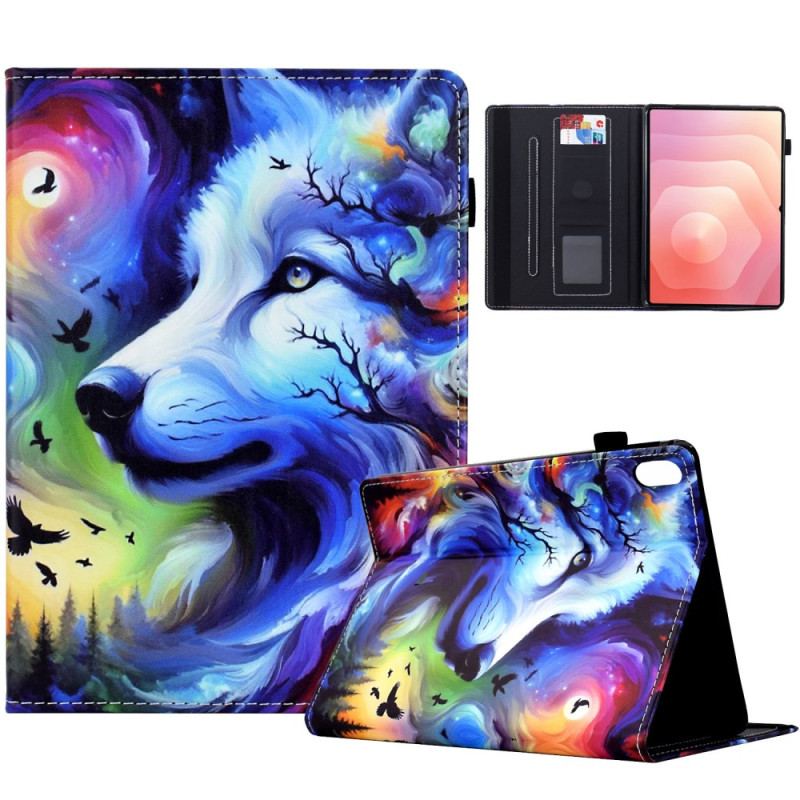 Housse Samsung Galaxy Tab S11 Loup aux Étoiles