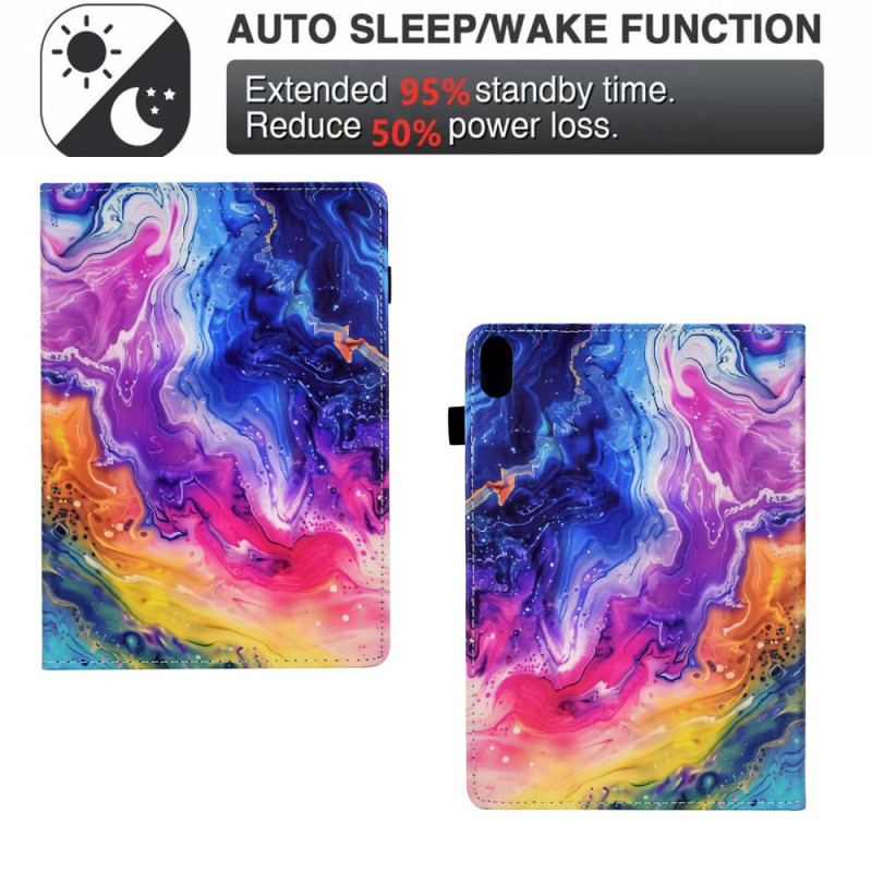 Housse Samsung Galaxy Tab S11 Marbre Coloré