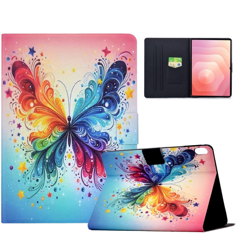 Housse Samsung Galaxy Tab S11 Papillon Aquarelle