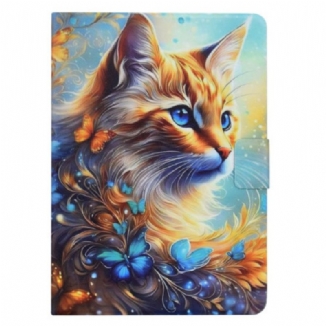 Housse Samsung Galaxy Tab S11 Peinture Chat
