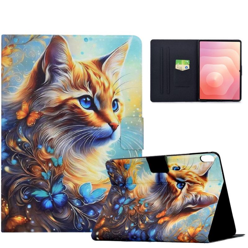 Housse Samsung Galaxy Tab S11 Peinture Chat