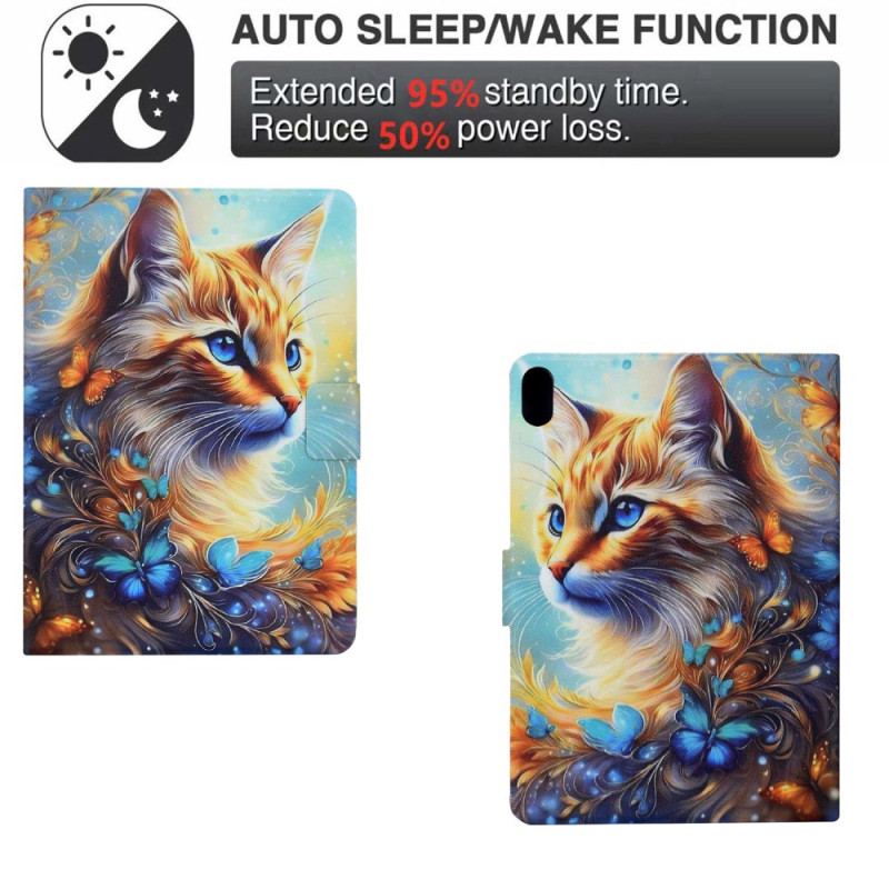 Housse Samsung Galaxy Tab S11 Peinture Chat
