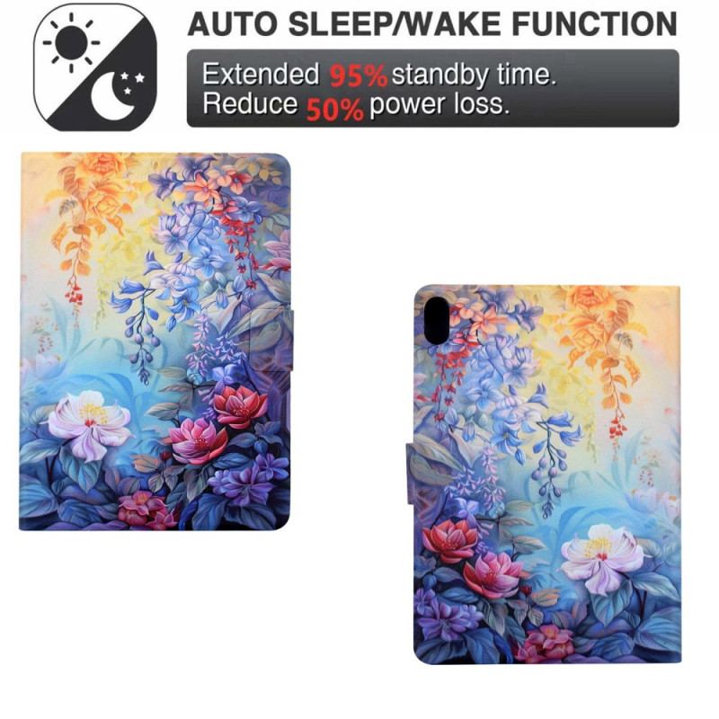 Housse Samsung Galaxy Tab S11 Peinture Florale